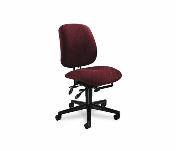 HON7708AB62T 7700 Series Asynchronous Swivel/Tilt Task Chair, Seat Glide, Burgundy By HON COMPANY