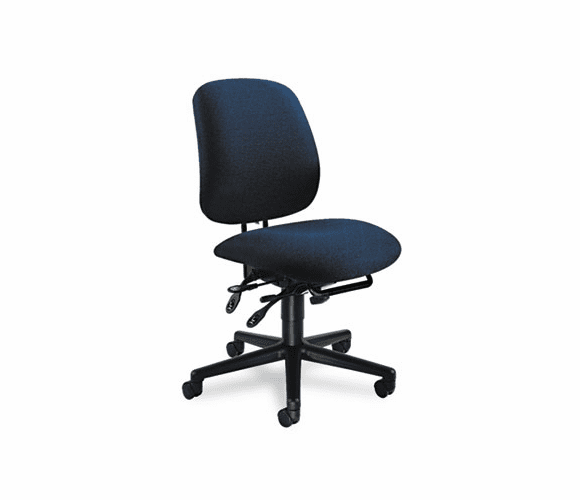 HON7708AB90T 7700 Series Asynchronous Swivel/Tilt Task Chair, Seat Glide, Blue By HON COMPANY