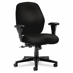 HON7823NT10T 7800 Series Mid-Back Task Chair, Tectonic Black By HON COMPANY