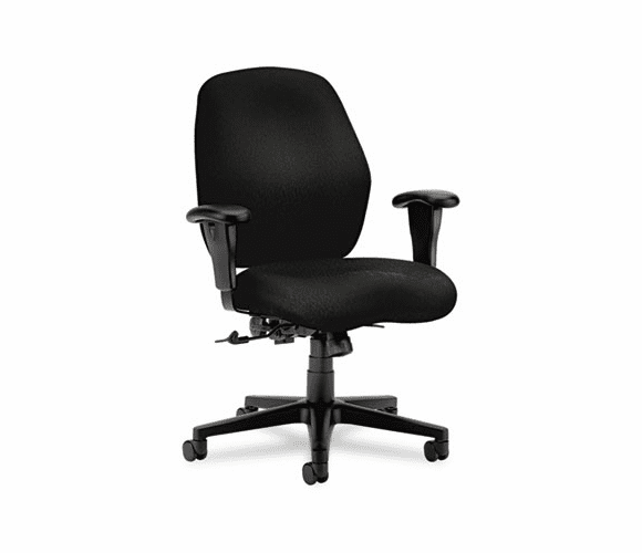 HON7823NT10T 7800 Series Mid-Back Task Chair, Tectonic Black By HON COMPANY