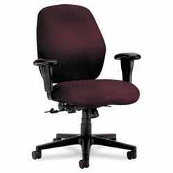 HON7823NT69T 7800 Series Mid-Back Task Chair, Tectonic Wine By HON COMPANY