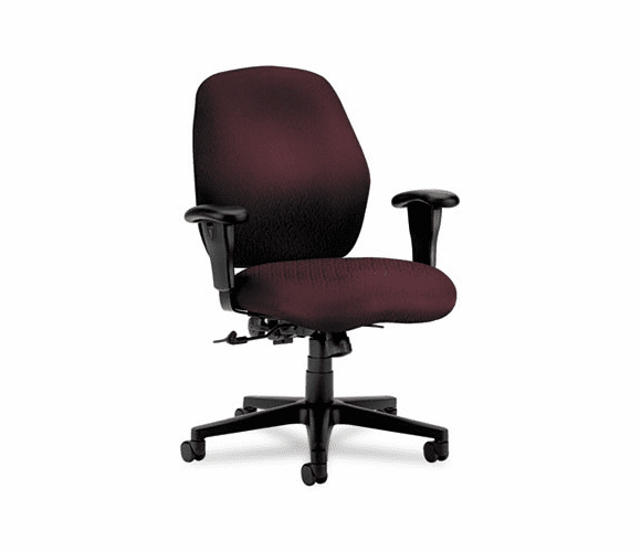 HON7823NT69T 7800 Series Mid-Back Task Chair, Tectonic Wine By HON COMPANY