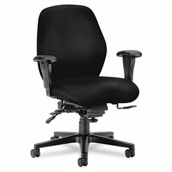 HON7828NT10T 7800 Series High-Performance Mid-Back Task Chair, Tectonic Black By HON COMPANY