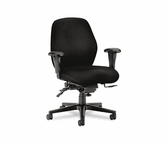 HON7828NT10T 7800 Series High-Performance Mid-Back Task Chair, Tectonic Black By HON COMPANY