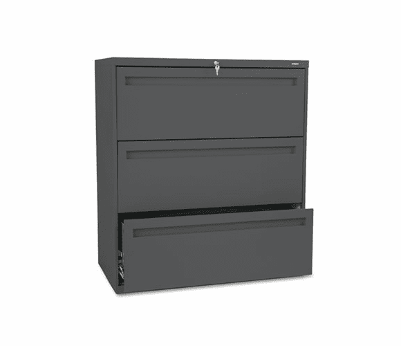 HON783LS 700 Series Three-Drawer Lateral File, 36w x 19-1/4d, Charcoal By HON COMPANY