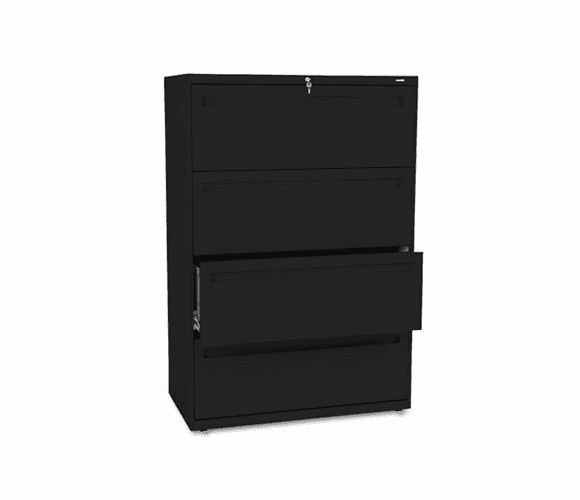 HON784LP 700 Series Four-Drawer Lateral File, 36w x 19-1/4d, Black By HON COMPANY