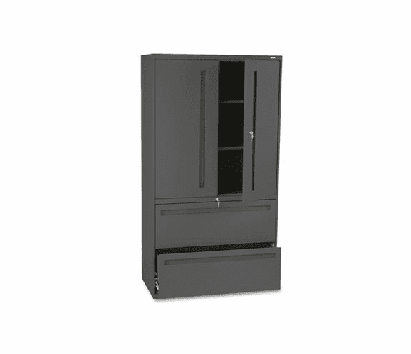HON785LSS 700 Series Lateral File w/Storage Cabinet, 36w x 19-1/4d, Charcoal By HON COMPANY