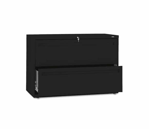 HON792LP 700 Series Two-Drawer Lateral File, 42w x 19-1/4d, Black By HON COMPANY