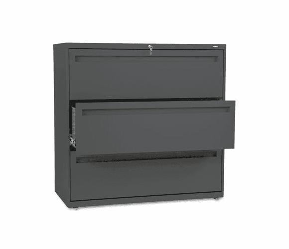 HON793LS 700 Series Three-Drawer Lateral File, 42w x 19-1/4d, Charcoal By HON COMPANY