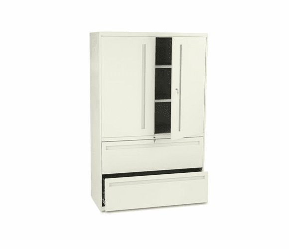 HON795LSL 700 Series Lateral File w/Storage Cabinet, 42w x 19-1/4d, Putty By HON COMPANY
