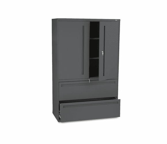 HON795LSS 700 Series Lateral File w/Storage Cabinet, 42w x 19-1/4d, Charcoal By HON COMPANY