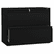 HON882LP 800 Series Two-Drawer Lateral File, 36w x 19-1/4d x 28-3/8h, Black By HON COMPANY