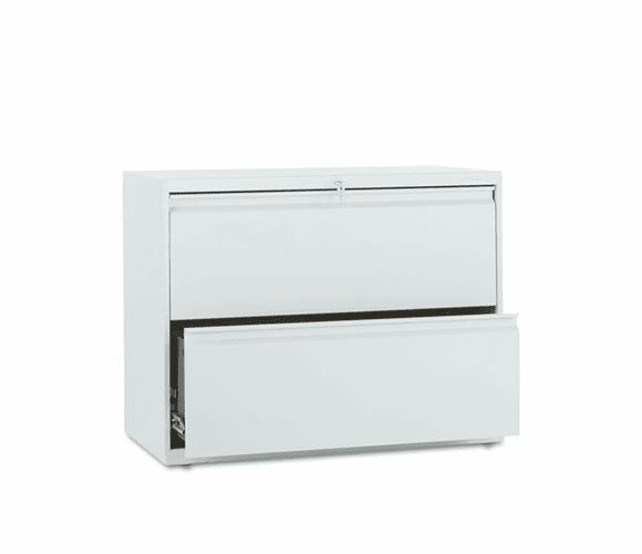 HON882LQ 800 Series Two-Drawer Lateral File, 36w x 19-1/4d x 28-3/8h, Light Gray By HON COMPANY