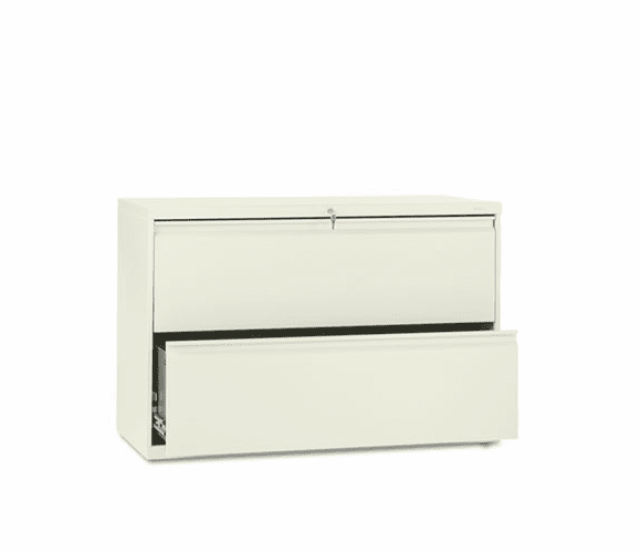 HON892LL 800 Series Two-Drawer Lateral File, 42w x 19-1/4d x 28-3/8h, Putty By HON COMPANY