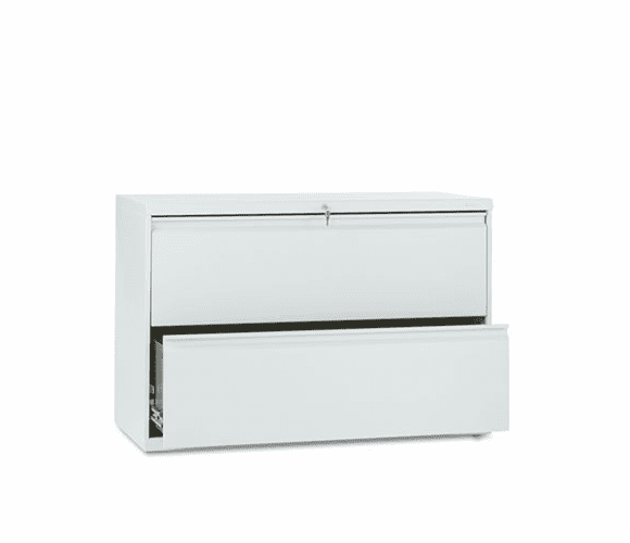HON892LQ 800 Series Two-Drawer Lateral File, 42w x 19-1/4d x 28-3/8h, Light Gray By HON COMPANY