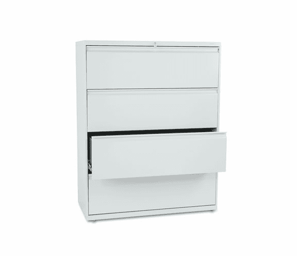 HON894LQ 800 Series Four-Drawer Lateral File, 42w x 19-1/4d x 53-1/4h, Light Gray By HON COMPANY