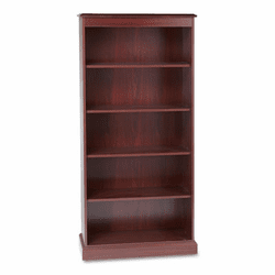 HON94225N 94000 Series Five-Shelf Bookcase, 35-3/4w x 14-5/16d x 78-1/4h, Mahogany By HON COMPANY