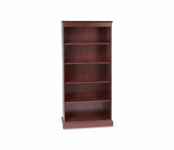 HON94225N 94000 Series Five-Shelf Bookcase, 35-3/4w x 14-5/16d x 78-1/4h, Mahogany By HON COMPANY