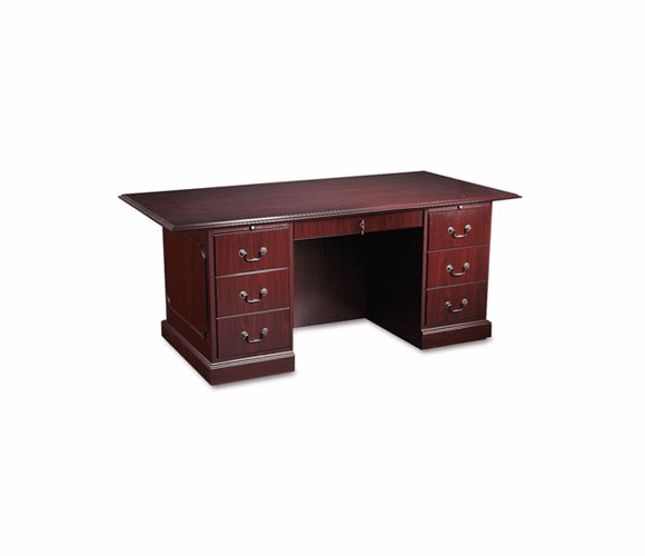 HON94271NN 94000 Series Double Pedestal Desk, 72w x 36d x 29-1/2h, Mahogany By HON COMPANY