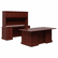HON94271NN 94000 Series Double Pedestal Desk, 72w x 36d x 29-1/2h, Mahogany By HON COMPANY