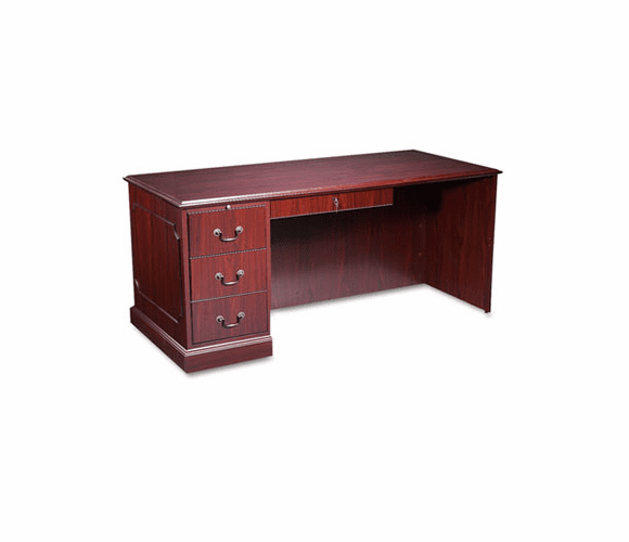 HON94284LNN 94000 Series L-Workstation Desk For Right Return, 66w x 30d x 29-1/2h, Mahogany By HON COMPANY