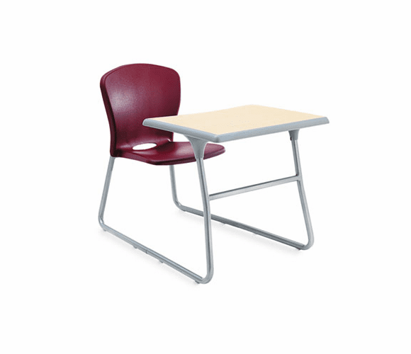 HONCL71HPBDD65C Desk/Chair Combo, 26w x 40-3/4d x 26h, Maple Top/Garnet Red Seat By HON COMPANY
