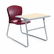HONCL71HPBDD65C Desk/Chair Combo, 26w x 40-3/4d x 26h, Maple Top/Garnet Red Seat By HON COMPANY