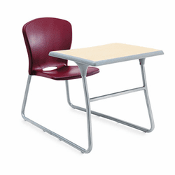 HONCL71HPBDD65C Desk/Chair Combo, 26w x 40-3/4d x 26h, Maple Top/Garnet Red Seat By HON COMPANY