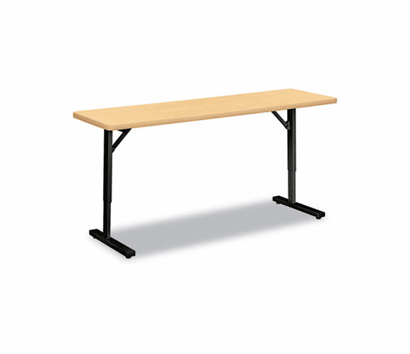 HONED1860NDPD Adjustable Training Table, Rectangular, 60w x 18d x 32-1/2h, Natural Maple By HON COMPANY