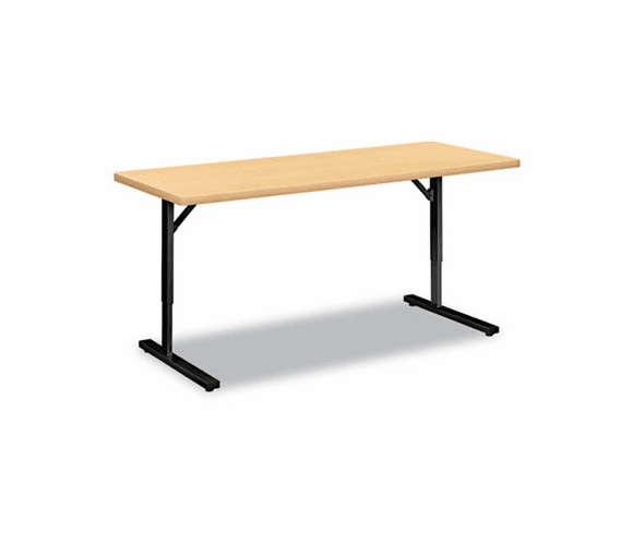 HONED2460NDPD Adjustable Height Training Table, Rectangular, 60w x 24d x 32-1/2h, Maple By HON COMPANY