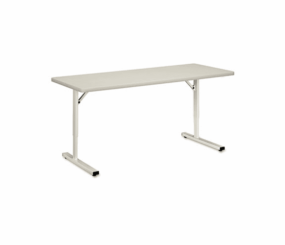 HONED2460NQQQ Adjustable Height Training Table, Rectangular, 60w x 24d x 32-1/2h, Light Gray By HON COMPANY
