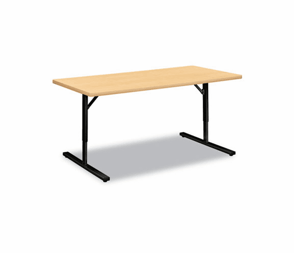 HONED3060NDPD Adjustable Height Training Table, Rectangular, 60w x 30d x 32-1/2h, Maple By HON COMPANY