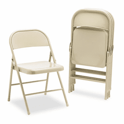 HONFC01LBG All-Steel Folding Chairs, Light Beige, 4/Carton By HON COMPANY