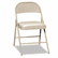 HONFC02LBG Steel Folding Chairs with Padded Seat, Light Beige, 4/Carton By HON COMPANY