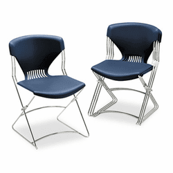 HONFLEX01RE Olson Flex Stacker Chair, Navy, 4/Carton By HON COMPANY