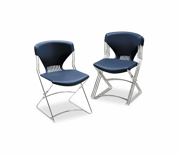 HONFLEX01RE Olson Flex Stacker Chair, Navy, 4/Carton By HON COMPANY
