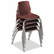 HONH101465Y Proficiency Student Shell Chair, 14" Seat Height, Garnet Shell, 4/Carton By HON COMPANY