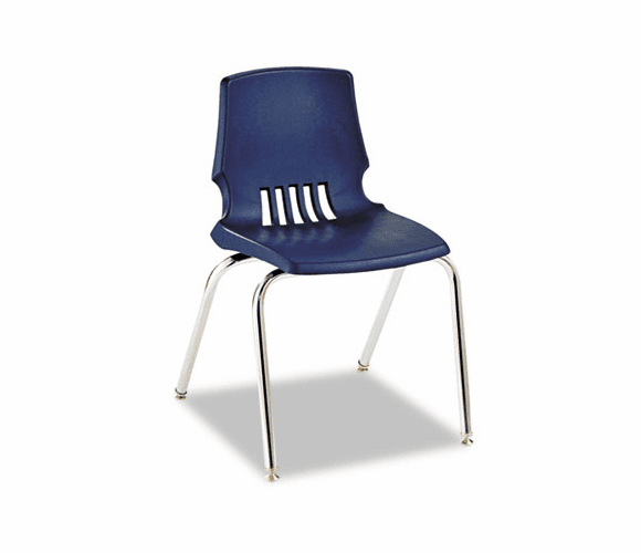 HONH1018REY Proficiency Student Shell Chair, 18" Seat Height, Navy Shell, 4/Carton By HON COMPANY