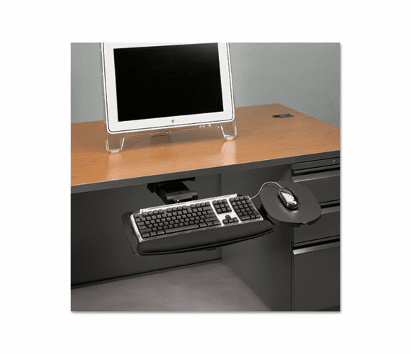 HONHKB800P Bravo Articulating Keyboard/Mouse Platform, Ball-Bearing Glide, 20-3/4x11, Black By HON COMPANY