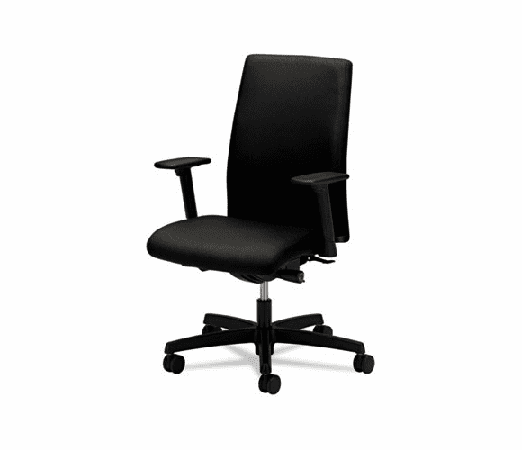 HONIW104NT10 Ignition Series Mid-Back Work Chair, Black Fabric Upholstery By HON COMPANY