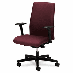 HONIW104NT69 Ignition Series Mid-Back Work Chair, Wine Fabric Upholstery By HON COMPANY
