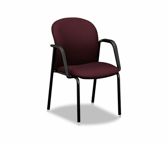 HONMA107NT69 Mirus Series Guest Chair with Arms, Wine Fabric Upholstery By HON COMPANY