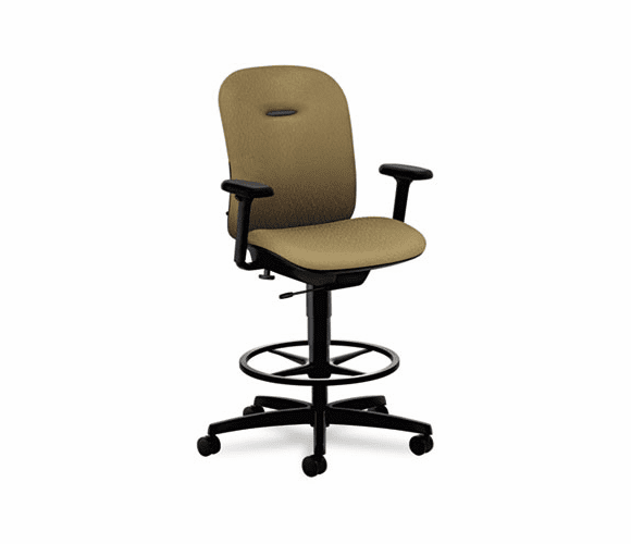 HONMA109NT26 Mirus Series Swivel Task Stool, Taupe Fabric Upholstery By HON COMPANY
