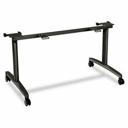 HONMFLIP24CS Huddle Table Flip-Top Base 24" Deep Tops, 51-5/8w x 26-1/2d x 28h, Charcoal By HON COMPANY