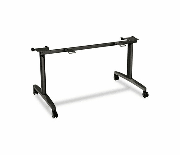 HONMFLIP24CS Huddle Table Flip-Top Base 24" Deep Tops, 51-5/8w x 26-1/2d x 28h, Charcoal By HON COMPANY