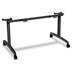 HONMFLIP30CS Huddle Table Flip-Top Base 30" Deep Tops, 51-1/2w x 26-1/2d x 28h, Charcoal By HON COMPANY