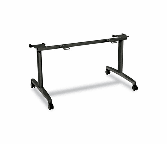 HONMFLIP30CS Huddle Table Flip-Top Base 30" Deep Tops, 51-1/2w x 26-1/2d x 28h, Charcoal By HON COMPANY