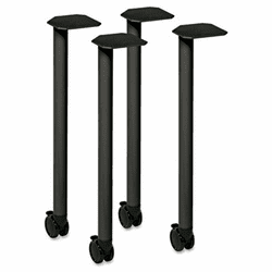 HONMPOSTCS Huddle Post Leg Base 24" and 30" Deep Tops, 1-3/4w x 1-3/4d x 28h, Charcoal By HON COMPANY