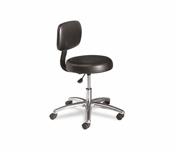 HONMTS11EA11 Medical Exam Stool with Back, 24-1/4 x 27-1/4 x 36, Black By HON COMPANY