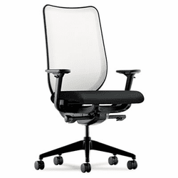 HONN102NT10 Nucleus Series Work Chair, Fog ilira-stretch M4 Back, Black Seat By HON COMPANY